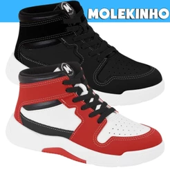 Tênis Masculino Molekinho Cano Alto Estiloso Lançamento Conforto