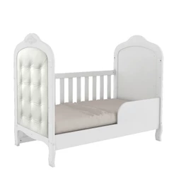 Berço Mini Cama com Capitonê Elô Móveis Peroba