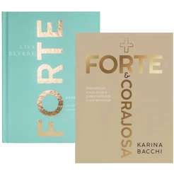 Kit 2 Livros | Devocional Forte Capa Dura + Mais Forte e Corajosa Karina Bacchi