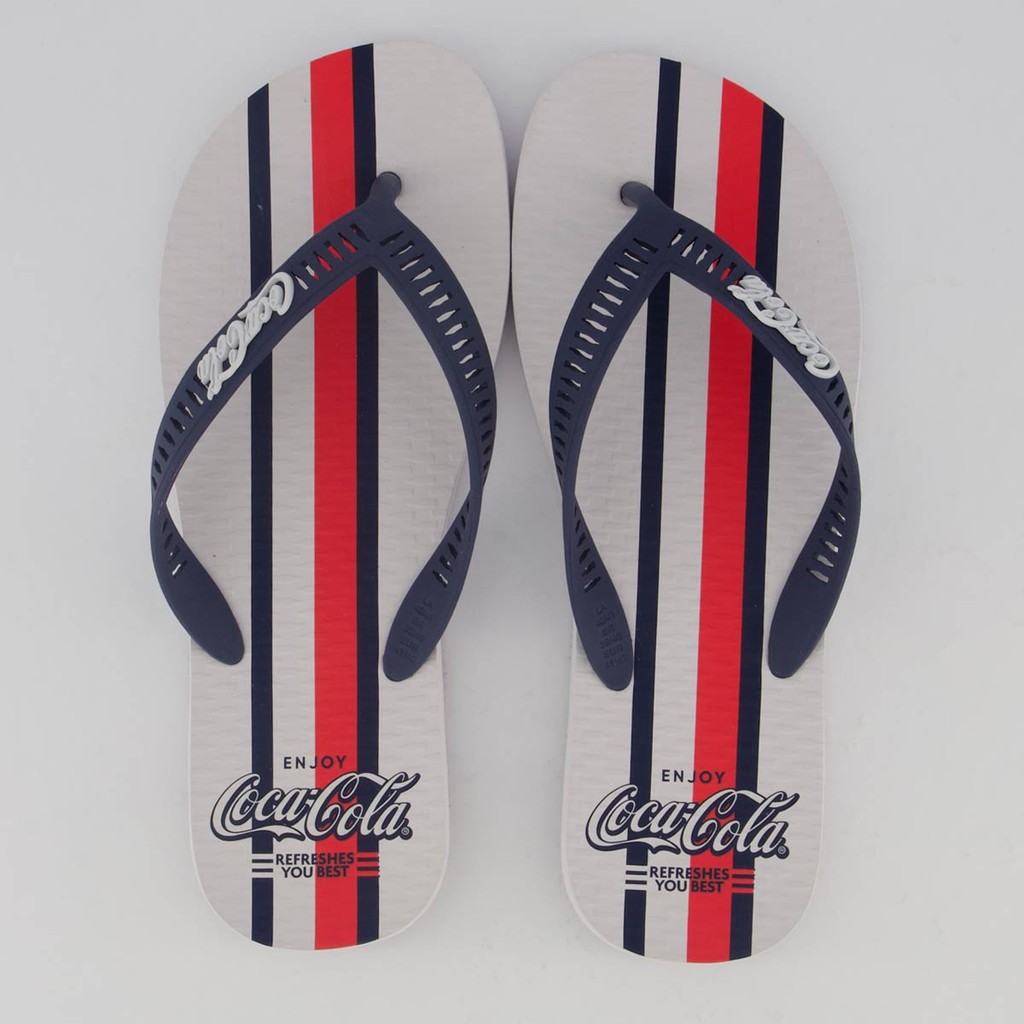 Chinelo Coca Cola Smith Branco e Marinho em Oferta na Shopee