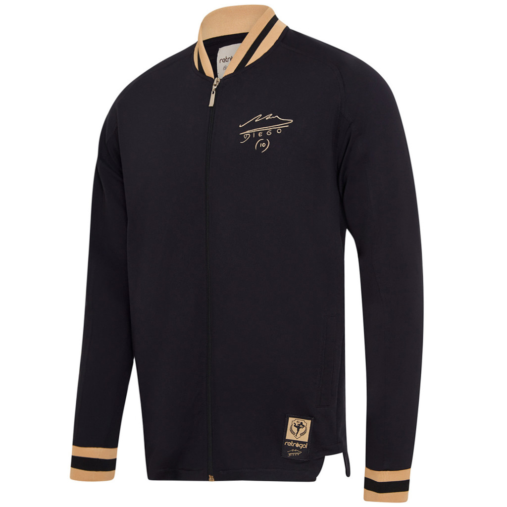 Jaqueta Maradona Classic Retrô Dourada Argentina Masculina Oficial em Oferta na Shopee