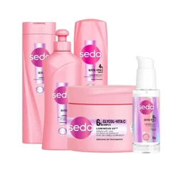 KIT SEDA LUMINOUS GLYCOL COMPLETO (5 PRODUTOS)