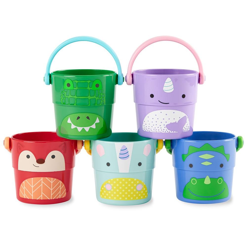 Brinquedo de Banho Baldinhos Coloridos 2.0 Skip Hop em Oferta na Shopee