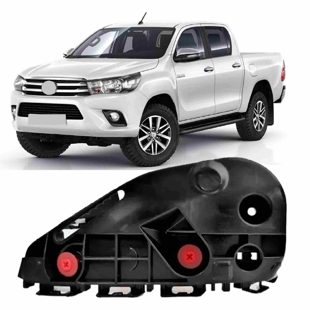 Suporte Guia Parachoque Dianteiro Pick Up Hilux 2016 2017 Lado Esquerdo