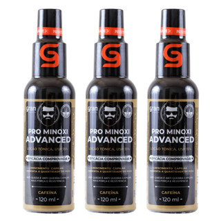 Kit 3 Pro Minoxi Faz Crescer Barba E Cabelo Original 120ml em Oferta na Shopee