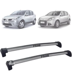 Rack Teto Aluminio Prime Renault Sandero 07 a 13 Prata PR026