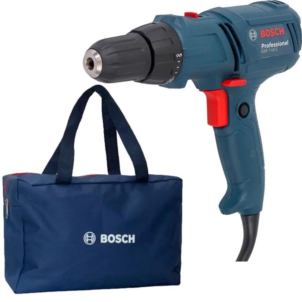 Furadeira/Parafusadeira GSR 7-14E 400W 110V + Bolsa Bosch