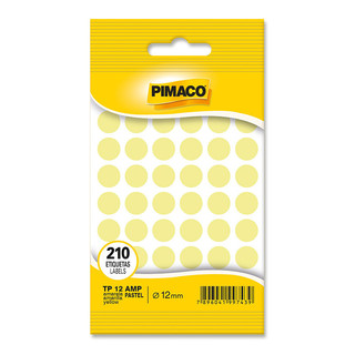 Etiqueta adesiva TP12 amarelo pastel Pimaco em Oferta na Shopee