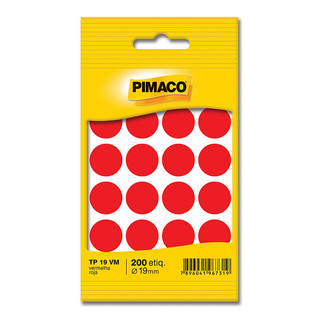 Etiqueta adesiva TP19 vermelho Pimaco em Oferta na Shopee