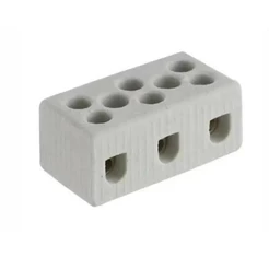 CONECTOR DE PORCELANA TRIPOLAR PARA FIO 10mm² FOXLUX