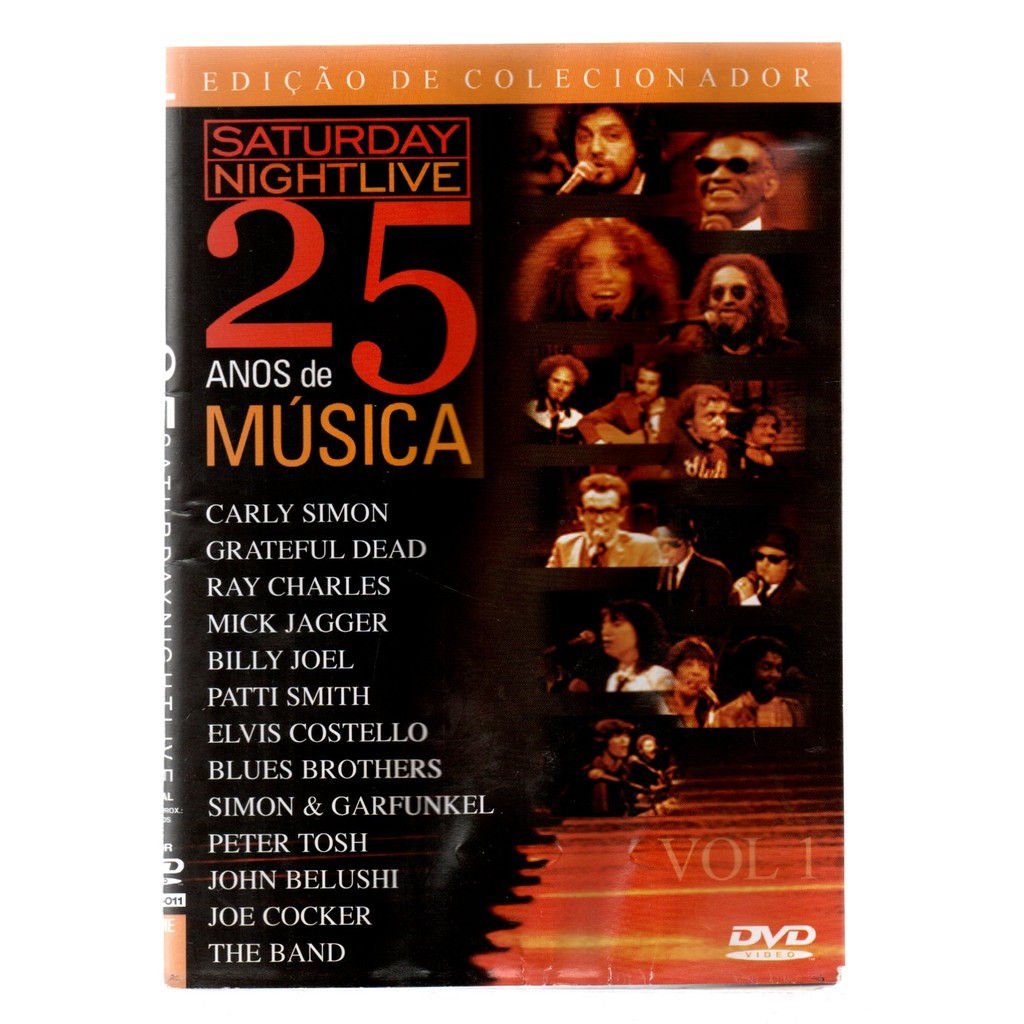 DVD 25 ANOS DE MUSICA SATURDAY NIGHT LIVE VOL 1