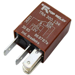 Mini Relé Automotivo Auxiliar 12V 5 Terminais 30 Amperes