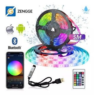 Fita Led USB 5050 Rgb Bluetooth Com Controlador App Ip65 Prova D'água em Oferta na Shopee