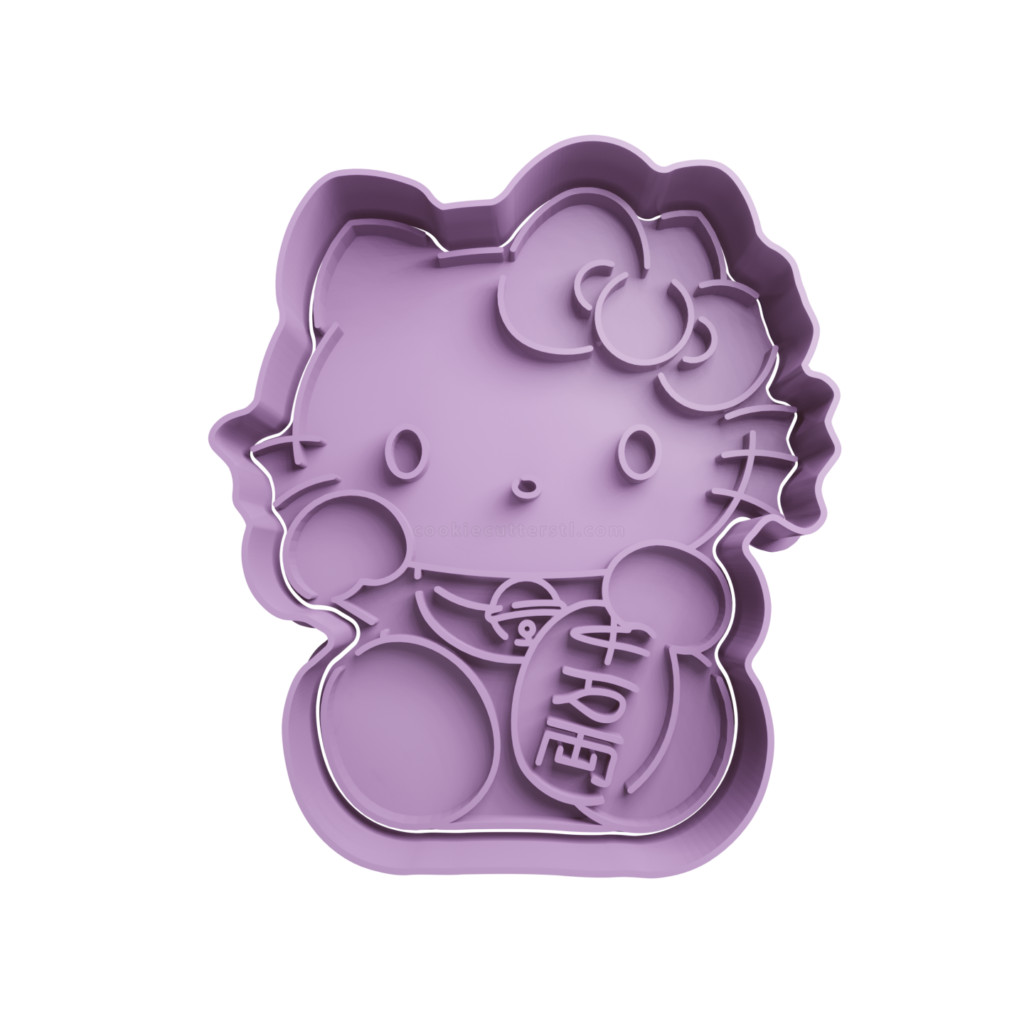 Cortador De Biscoito Hello Kitty da Sorte Maneki Neko - hello kitty