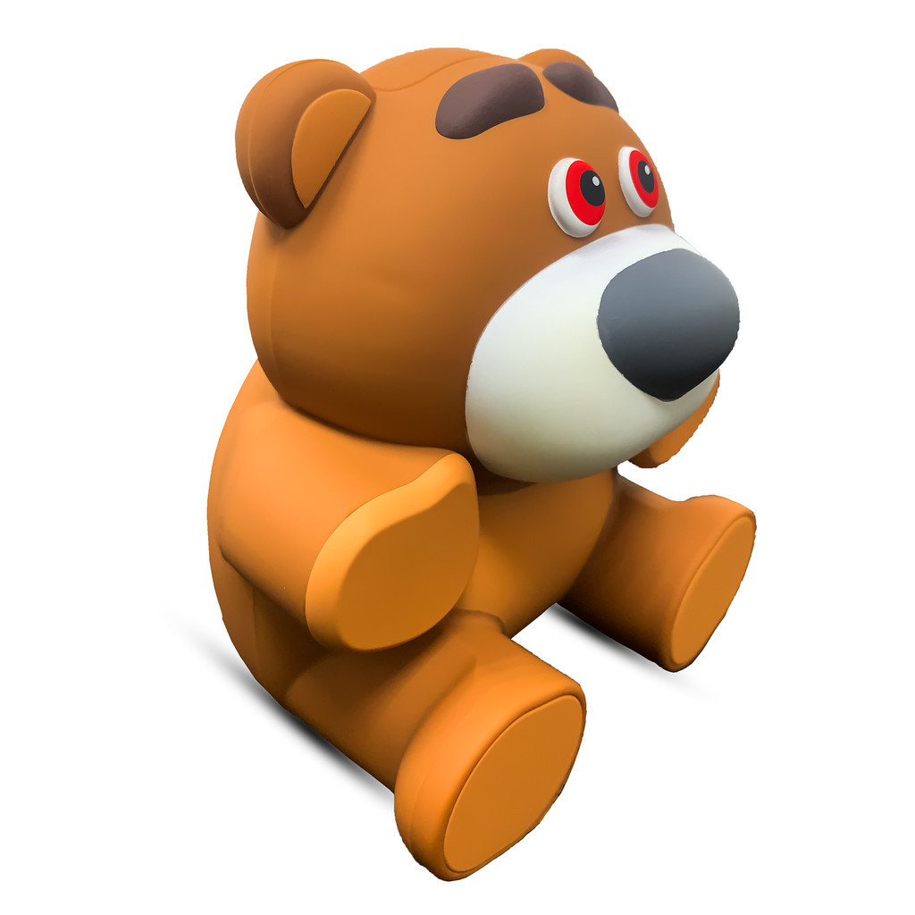 Caixinha De Som Para Computador Som Estéreo Fofinha De Urso USB