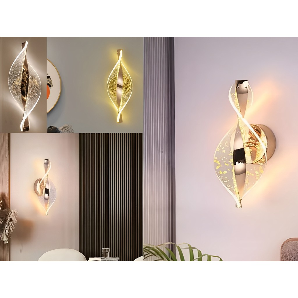 Arandela Acrílico LED Moderna Decorativa 7W/8W/12W Bivolt 3 Cores