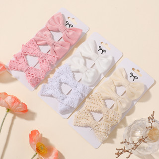 4 Pçs/Set Laço Arcos Grampos De Cabelo Sólido Para Meninas Bonitos Artesanal Veludo Hairpin Presilhas Novo Headwear Cria em Oferta na Shopee