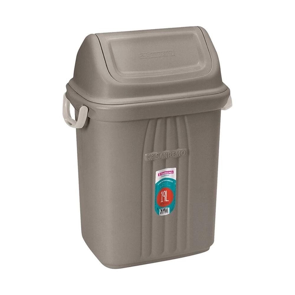 Lixeira Basculante Plástica 19L Sanremo - Home & Living
