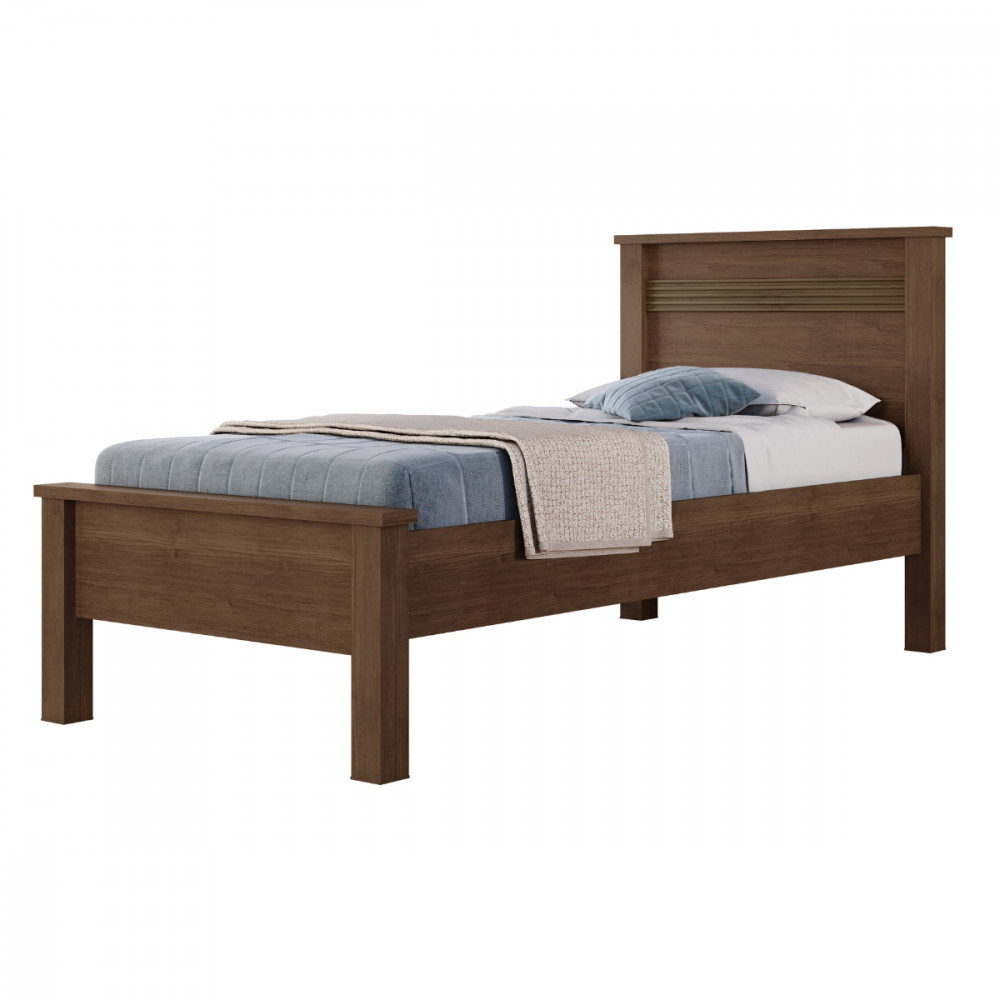 Cama de Solteiro 88 Barcelona Cacau Conquista em Oferta na Shopee