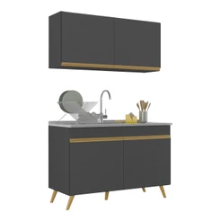 Armário de Cozinha Compacta 120cm Veneza Multimóveis V2141
