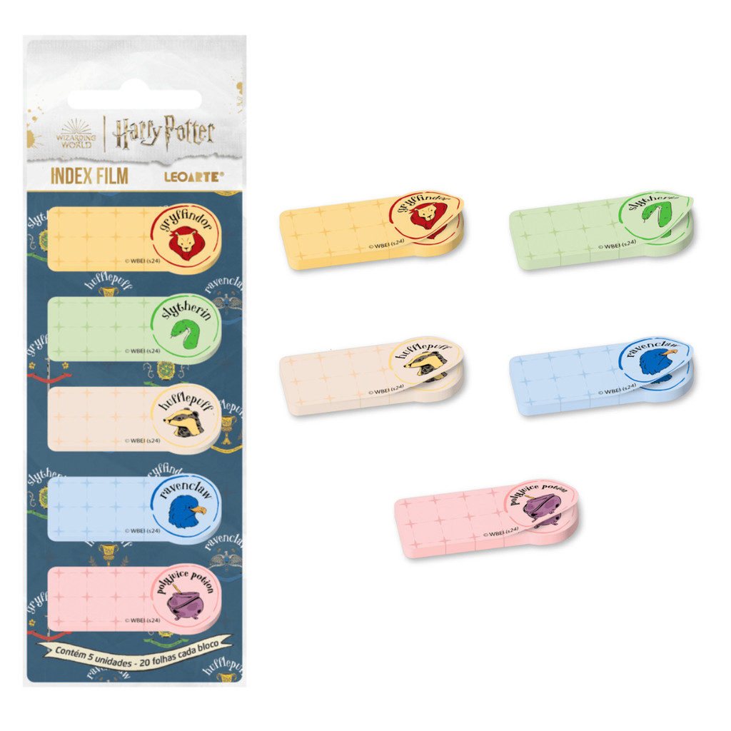 Marca Página Adesivo LEONORA - Harry Potter C/ 5 Blocos 20 Folhas CD