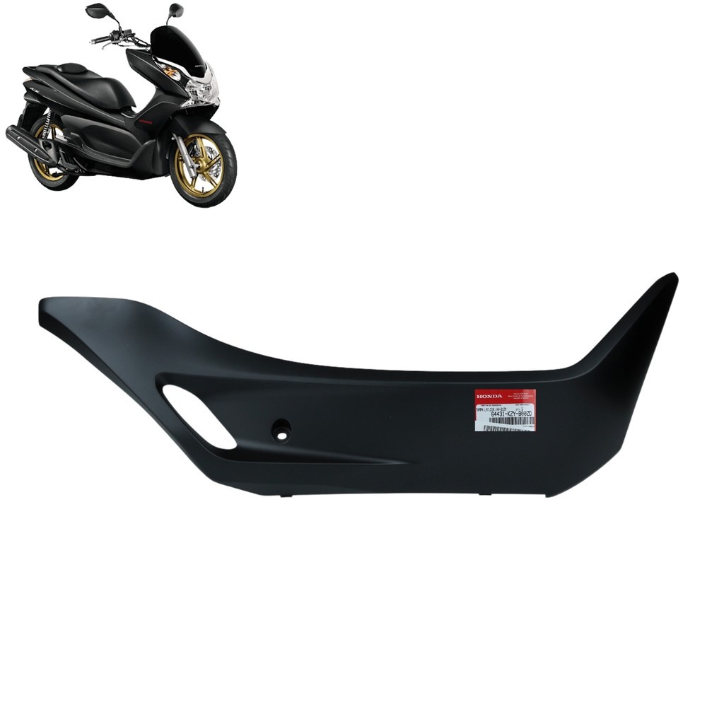 Tampa Lateral Piso Direita Pcx Dlx 150 2015 Preto Fosco Original Honda