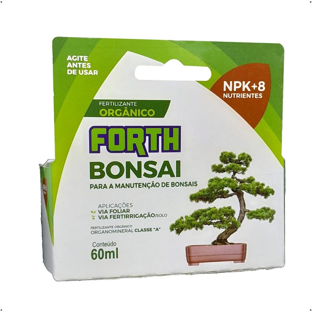 Fertilizante líquido Forth Bonsai Concentrado 60ml - Rende 12 Litros em Oferta na Shopee