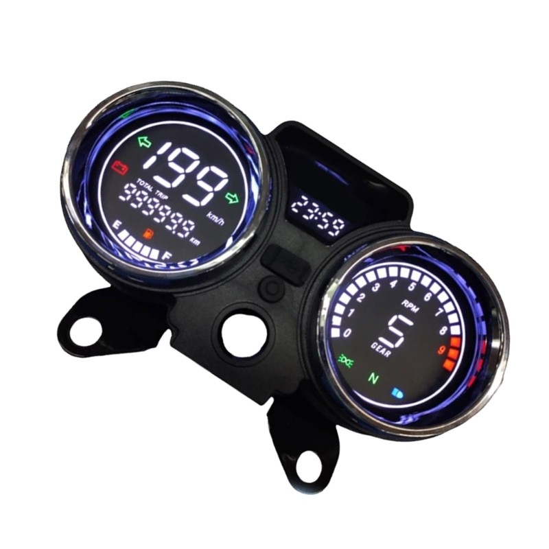 LZ Medidor Digital Para Motocicleta Display Transparente, Velocímetro, Quilometragem Velocidade RC250 250cc