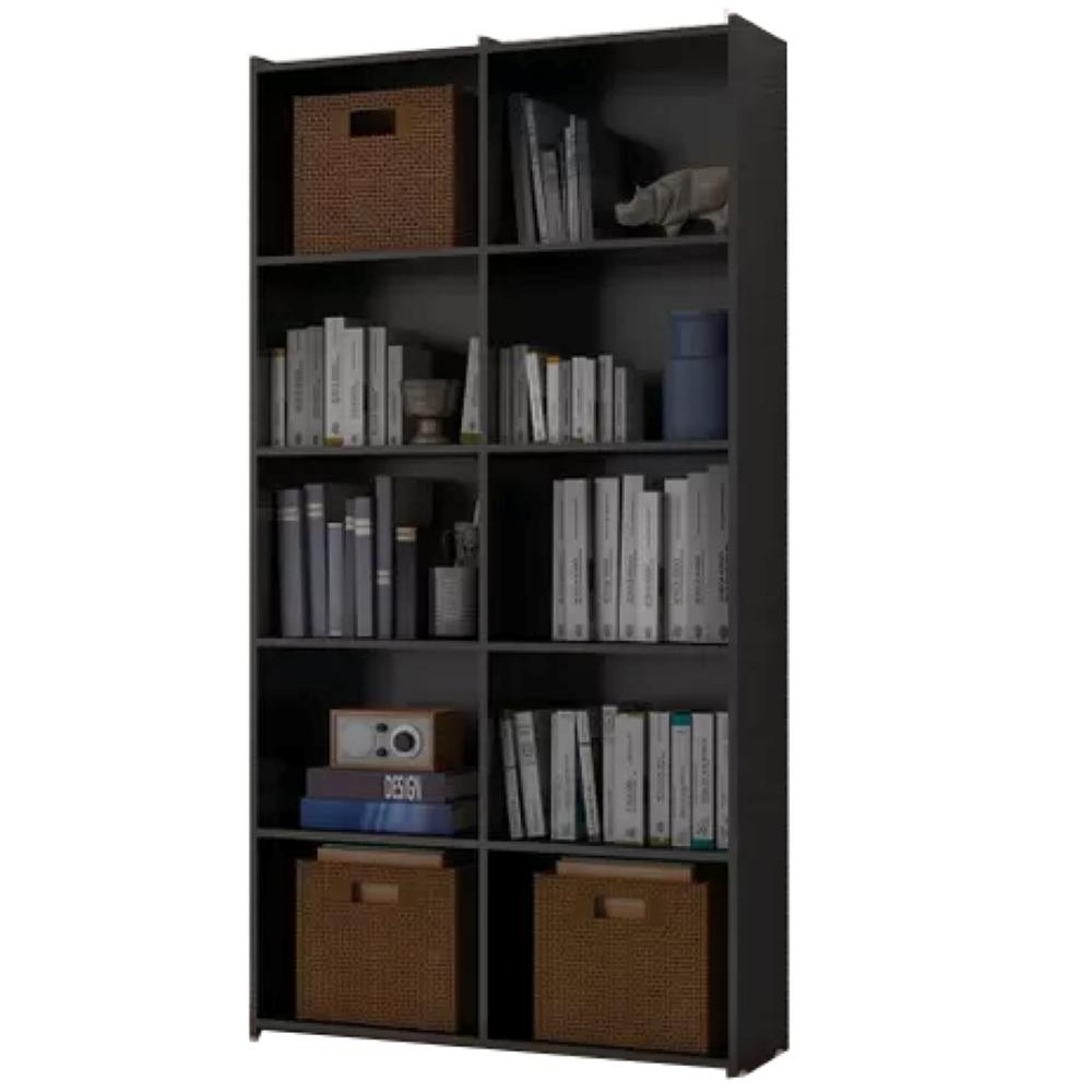 Livreiro Multiuso Holanda Preto Brienza