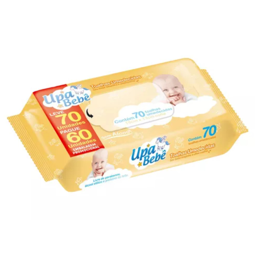 Kit 6 Toalhas Umed.Upa Bebê Leve 70 Pague 60 Uniddades