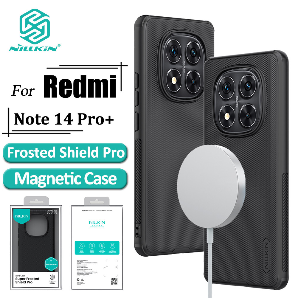 Nillkin Super Frosted Shield Pro Capa Magnética Para Redmi Note 14 +/Plus De Telefone Ultrafina Fosca TPU + PC Anti Impr em Oferta na Shopee