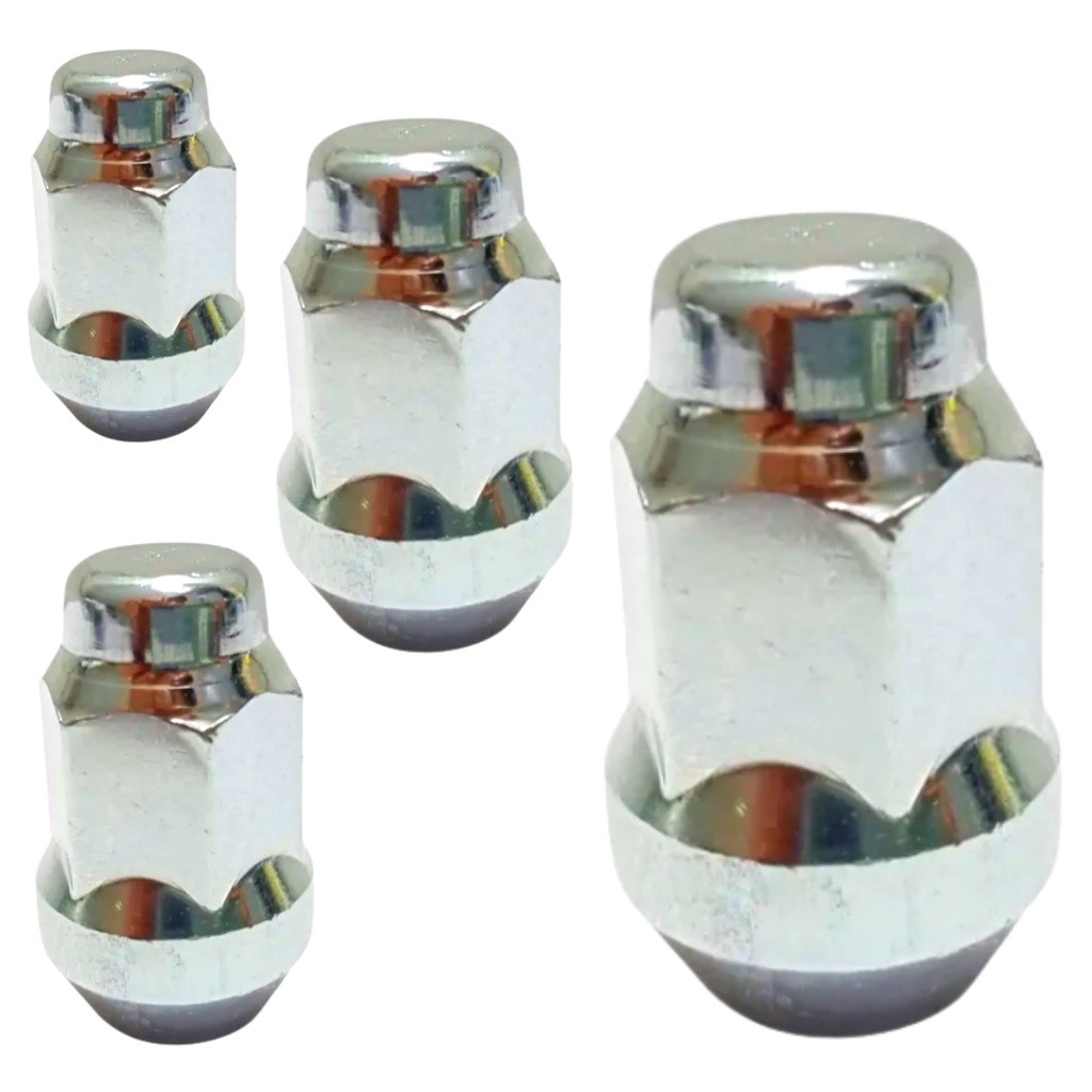 4 Porca Roda Cromada Gm Onix Prisma Cobalt Sonic Spin Cruze