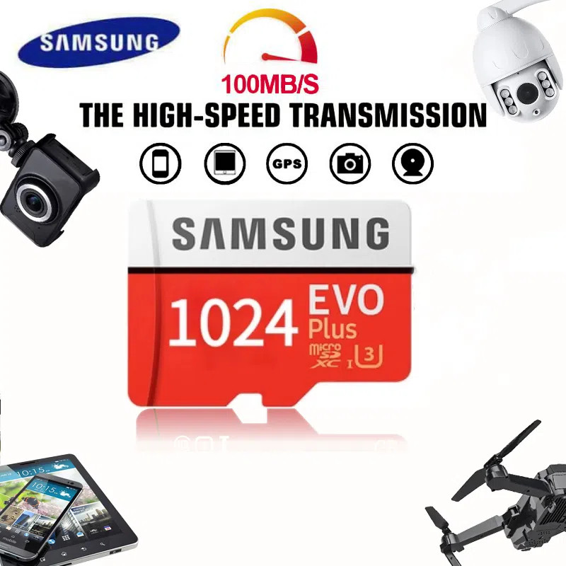 Cartão De Memória Especial Samsung TF 512GB/Gravador De Viagem 1TB/2TB Telefone Celular De Monitoramento SD universal