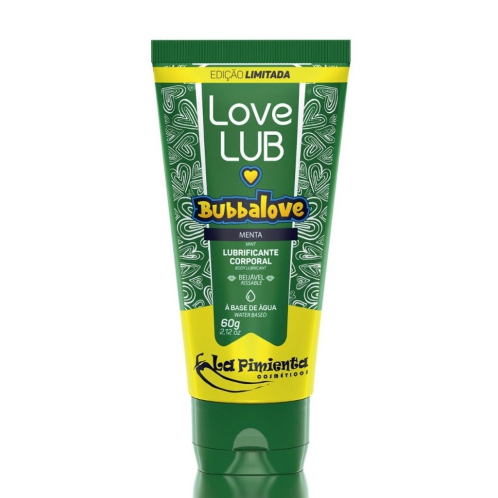 Lubrificante Íntimo Love Lub Bubbalove 60g Menta La Pimienta em Oferta na Shopee