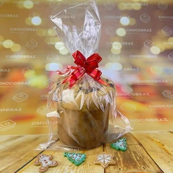 50 SACO PARA PANETONE 250G TRANSPARENTE EM BOPP 20X30 CM - INOVE