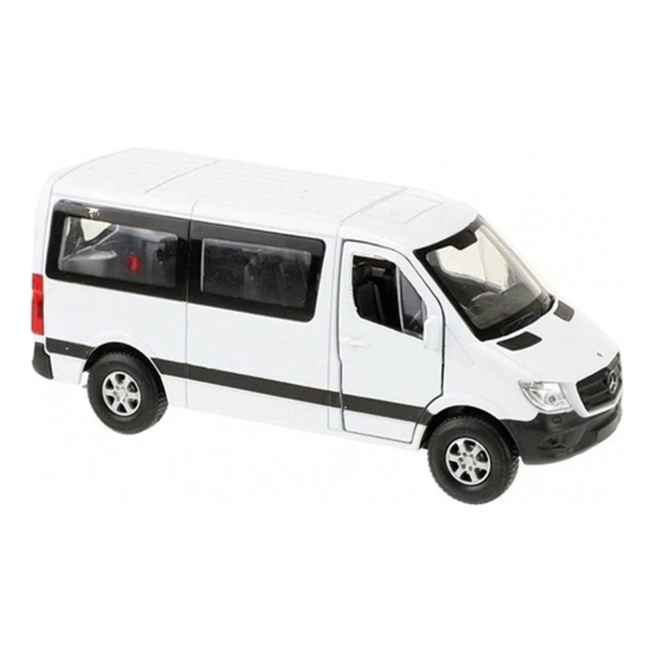 Miniatura Van Mercedes Sprinter 2015janela Welly 1/38 Branca