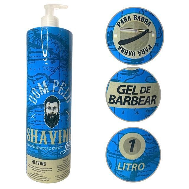 Shaving Gel Dom Pelo 1kg Profissional Envio imediato Barbeiro