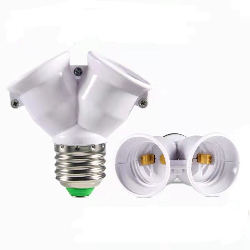 Soquete Bocal Adaptador Duplo Tipo Y Duas Lampadas E27 TB-0632