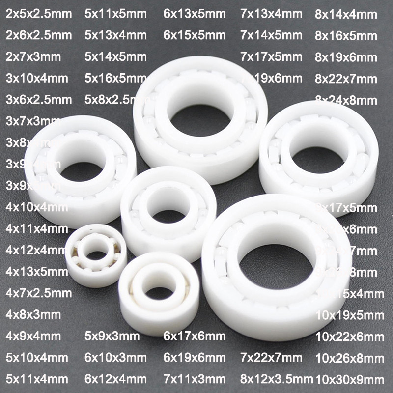 Rolamentos Pequenos De Cerâmica Completa Diâmetro Interno 2mm 3mm 4mm 5mm 6mm 7mm 8mm 9mm 10mm 5x10x4 5x11x4 8x22x7 10x1