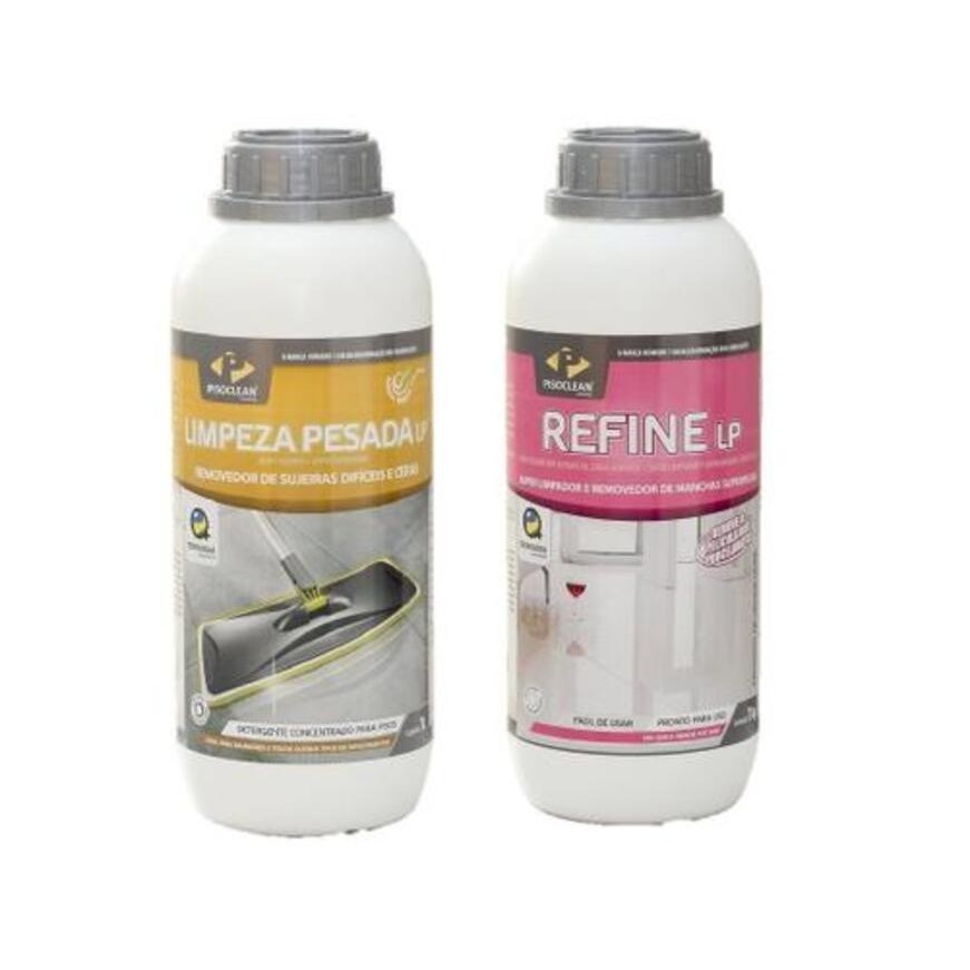 Kit pisoclean refine manchas porcelanato + limpeza pesada lp