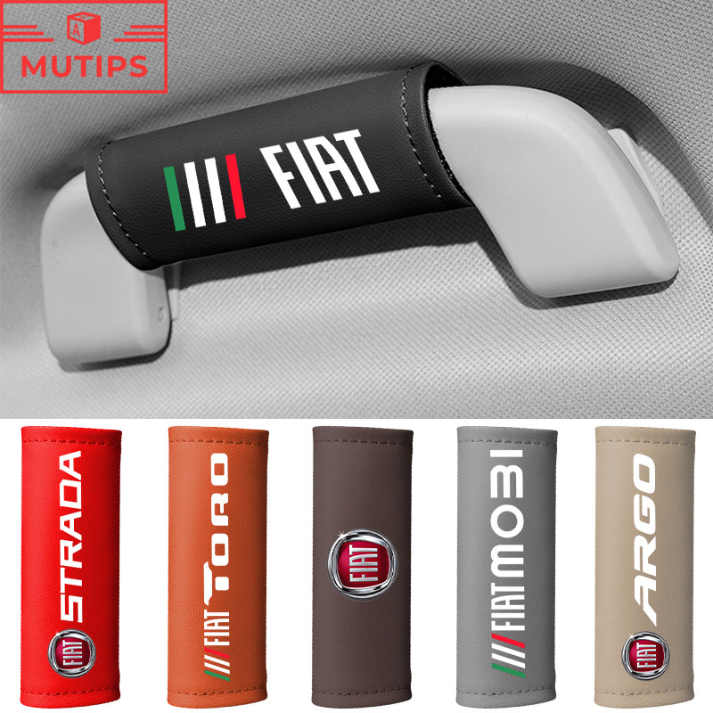 Fiat Luvas De Tração De Teto De Carro Protetor De Apoio De Braço De Porta Capa De Alça De Couro Para Strada Argo Mobi To em Oferta na Shopee