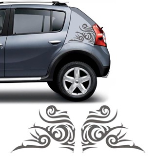 Par De Adesivos Sandero Stepway 08/14 Tattoo Tribal Grafite em Oferta na Shopee