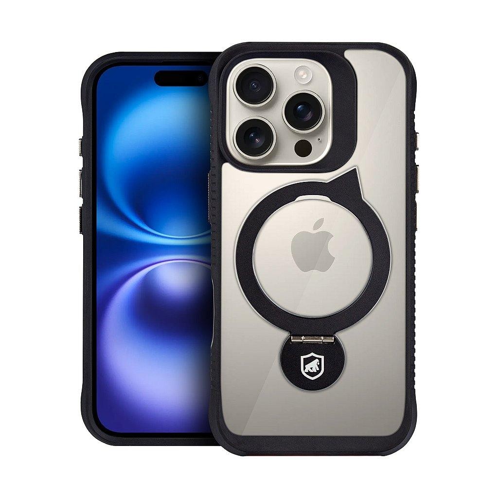 Capa Case Capinha Gshield iPhone 16 Pro - Raptor Magsafe, Kickstand e Bordas Elevadas