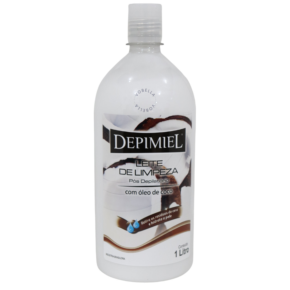 Leite de Limpeza Pós Depilatório Depimiel Óleo De Coco 1L