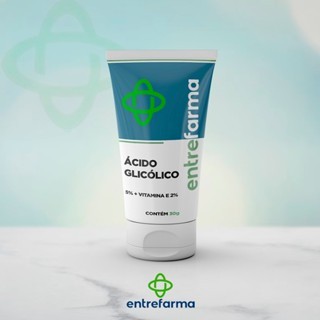 Ácido Glicólico 5% + Vitamina E 2% 30g Loção Facial para Cuidados com a Pele