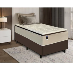 Cama Box Solteiro 88cm Colchão Gazin Love Story HF V25 e Base 2CEN