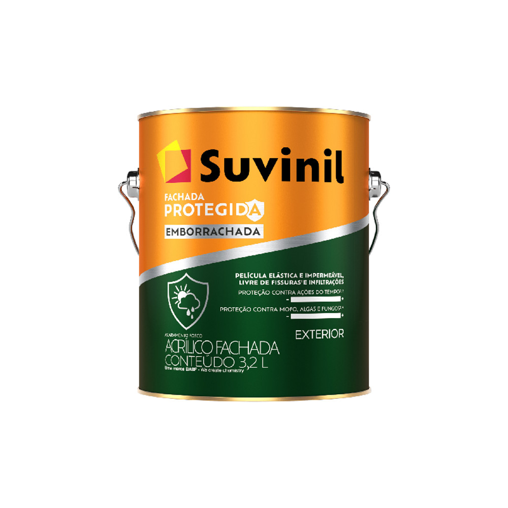 Tinta Fachada Protegida Emborrachada Tons de Azul Esverdeado Mais Vendidos 3,2L Suvinil em Oferta na Shopee