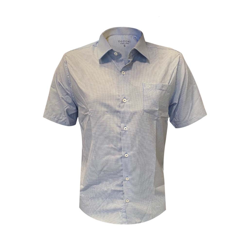 Camisa Ogochi Manga Curta Essencial Slim Masculina
