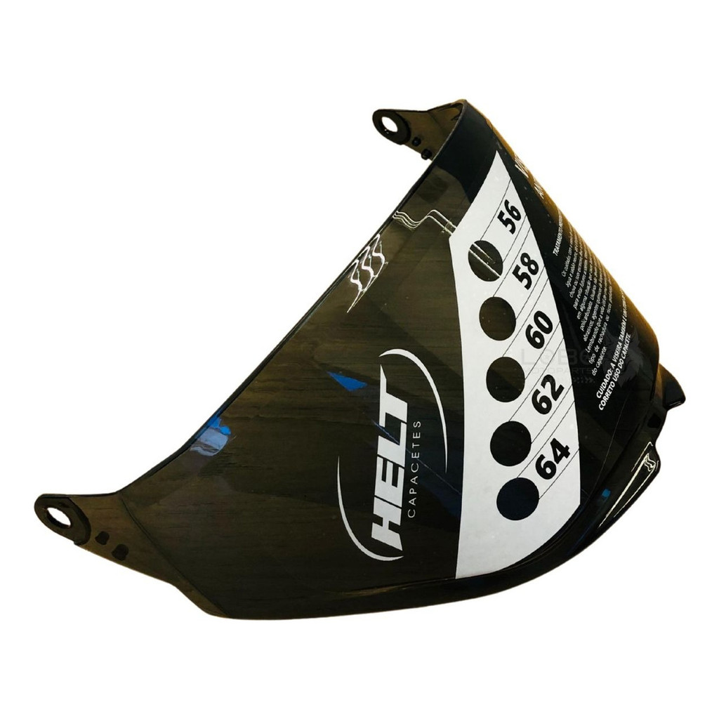 Viseira Original Capacete Helt Cross Vision Fume 2.2mm Anti-Risco Helt
