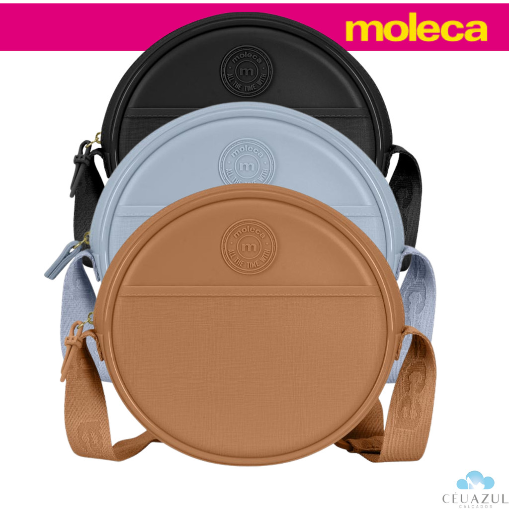 Bolsa Redonda  Moleca Feminina Moderna Compacta Estilosa em Oferta na Shopee